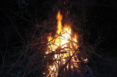 small bonfire