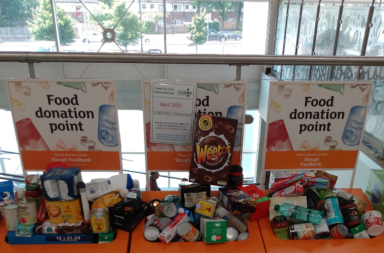 Food bank donation point
