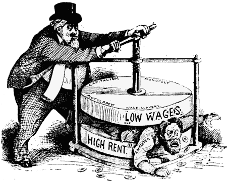 low wages high rent cartoon