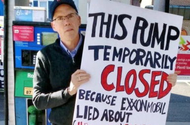Bill McKibben Exxon protest