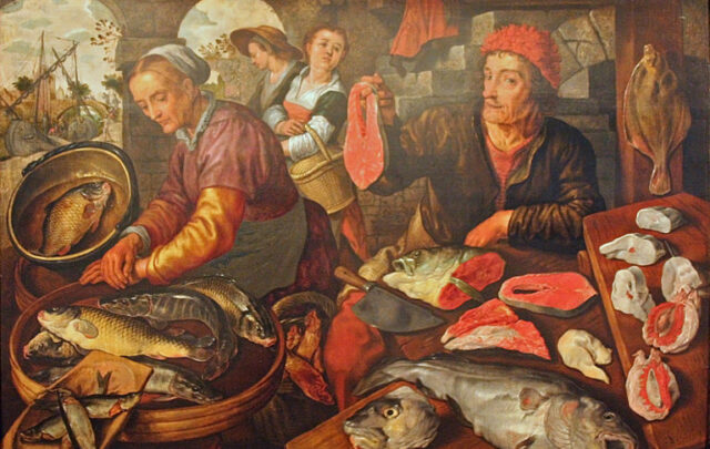 cod in 16th century Dutch painting