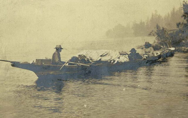 Salish canoe