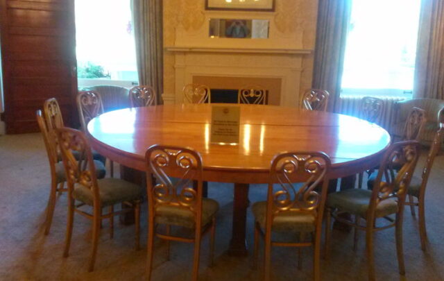 Gold Room where World Bank was established at the Mount Washington Hotel.