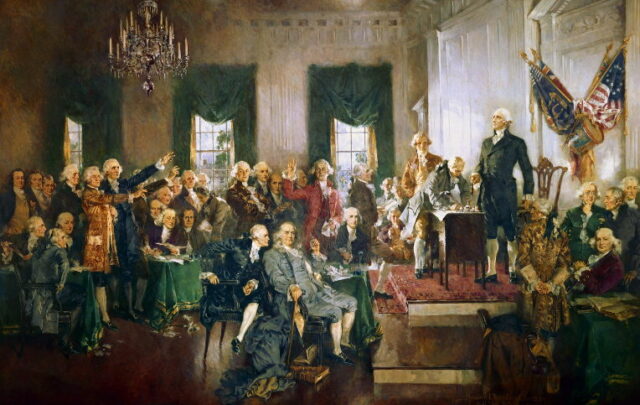 Signing the constitution