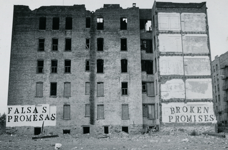 Burned out building in the South Bronx