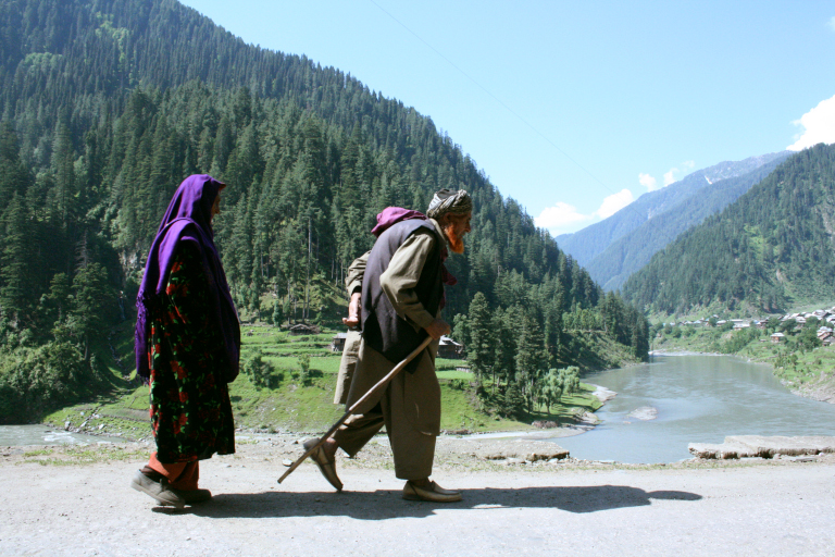 Man and woman in Pakistani-controlled Kashmir