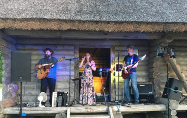 Local band at Latvian conference