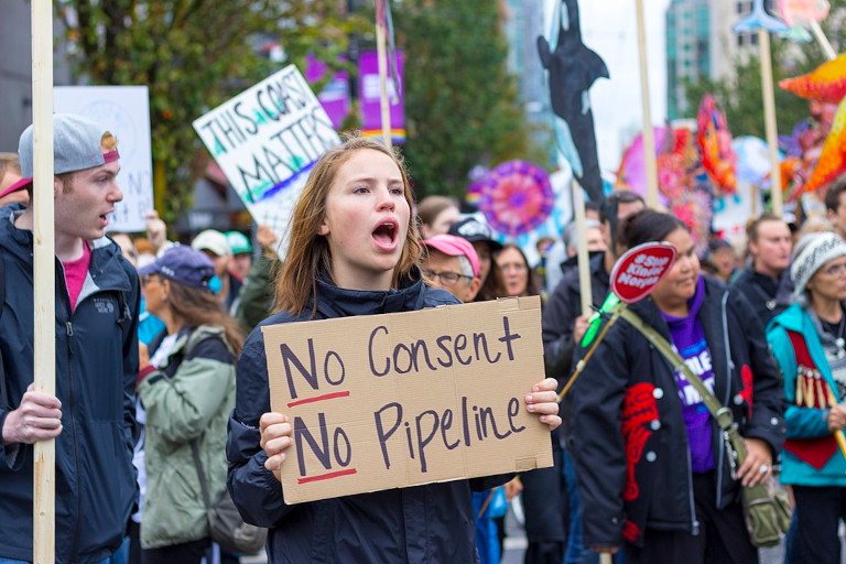 Trans Mountain pipeline protest