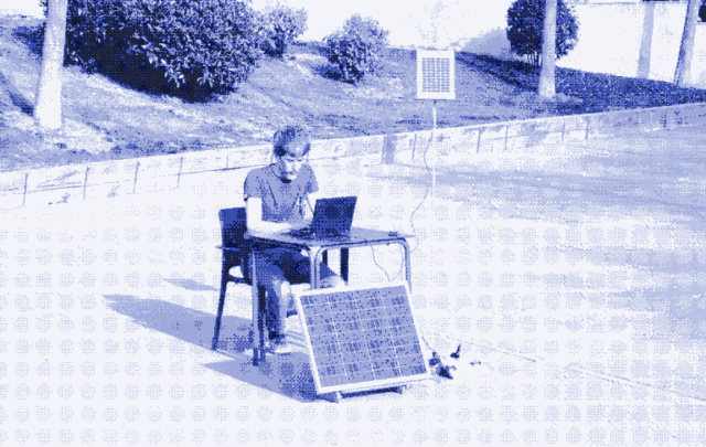 Direct solar powered office