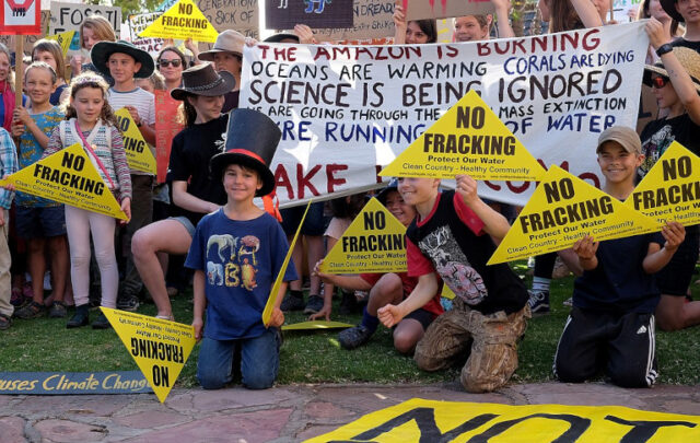 Australian fracking protest