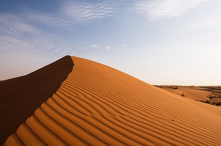 Sand dunes at Al-Tawqi, northeast of Riyadh, Saudi Arabia
