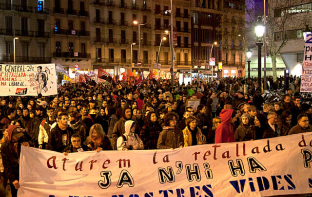 Occupation of space in Barcelona 2011