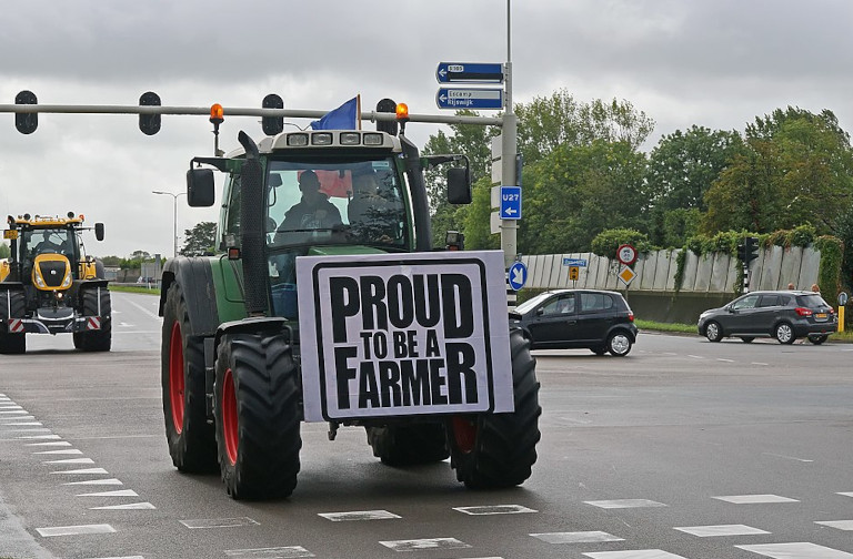 Dutch farmer protests