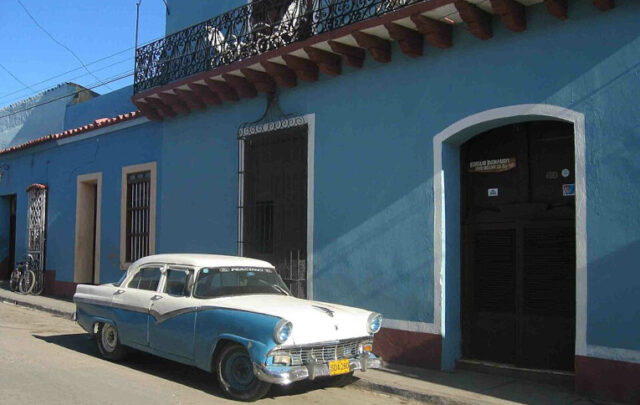 Old American car in Cuba