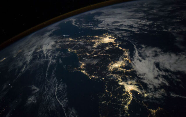 Earth at night