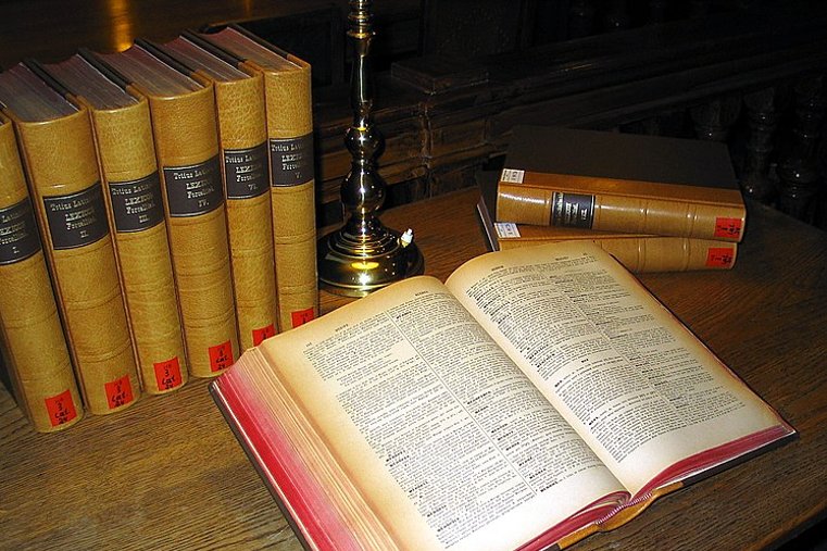A multi-volume Latin dictionary