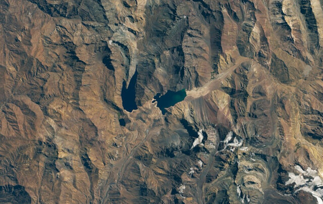 Dried-out Yeso reservoir