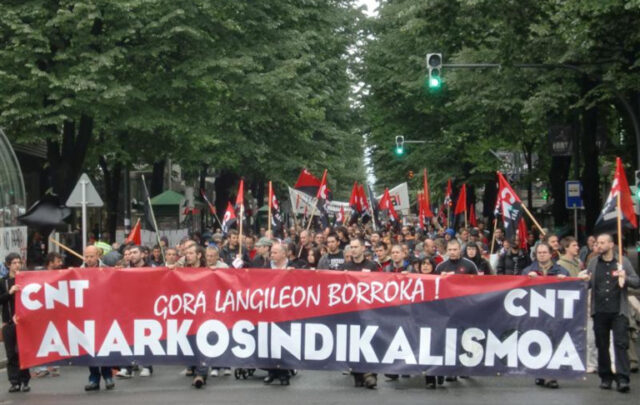 Anarchist demo in Bilbao