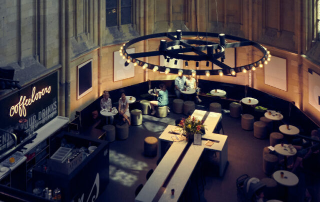 Cathedral used as restaurant