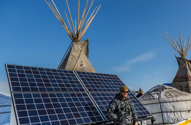 Solar panels on tribal lands