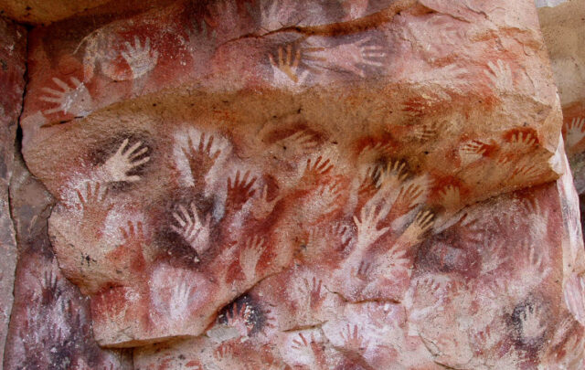 cave art hand prints