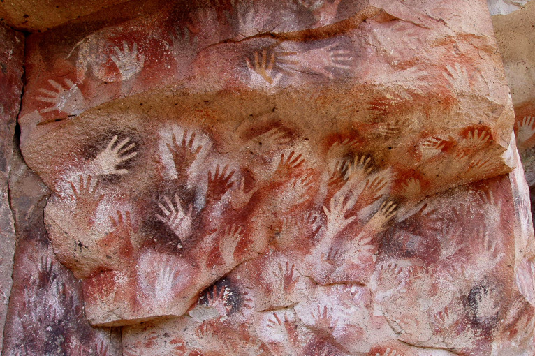 cave art hand prints