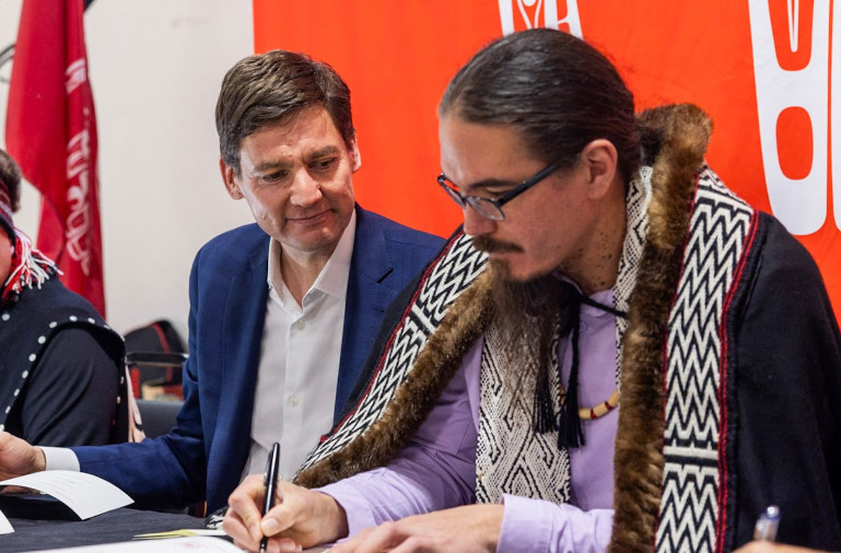 Haida land back agreement signing
