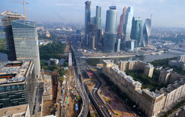 Third ring road in Moscow, Russia