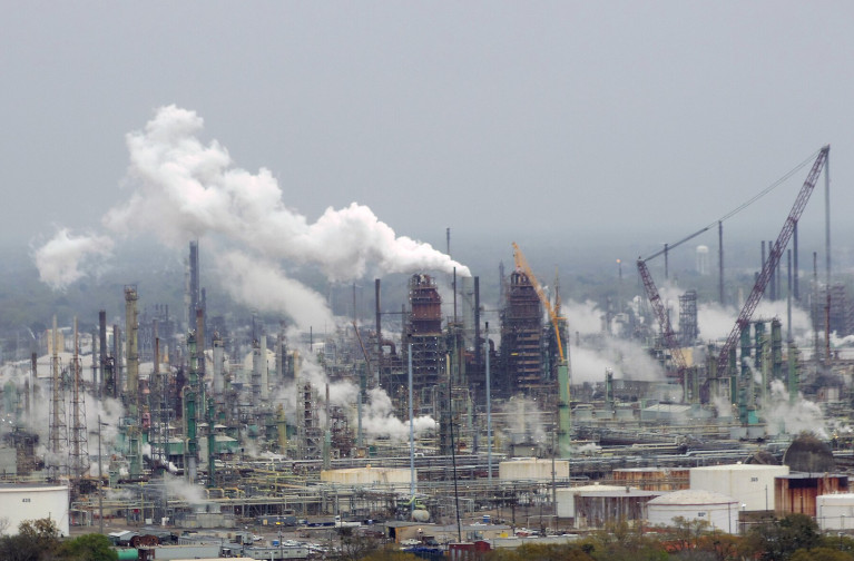 Exxon Mobil Refinery in Baton Rouge, Lousiana.