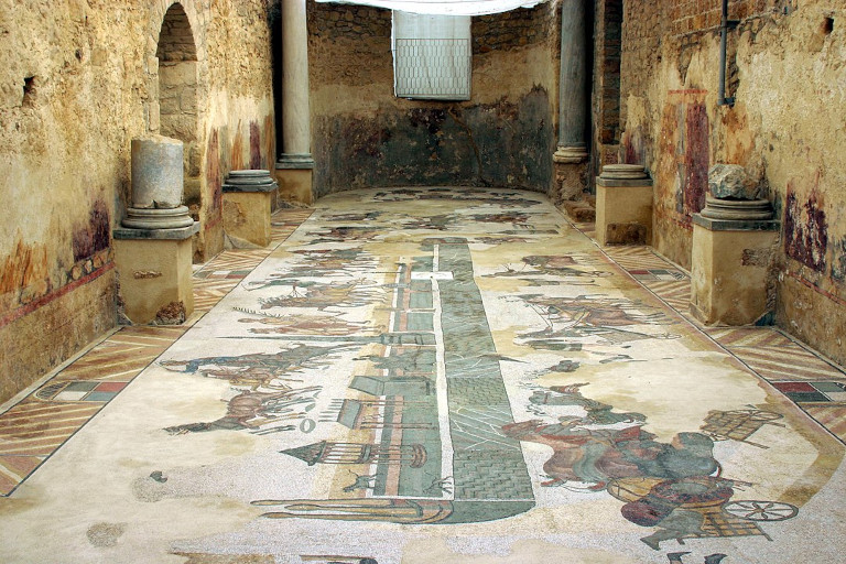 Roman villa palaestra
