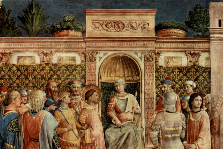 The Condemnation of Saint Lawrence by the emperor Valerian (Fra Angelico, c. 1450)