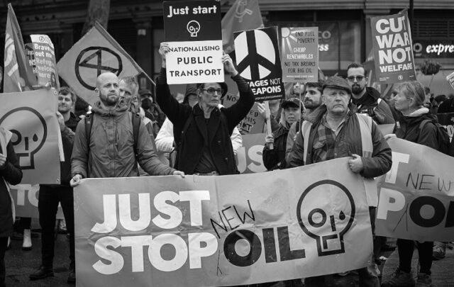 Fossil fuel protest London