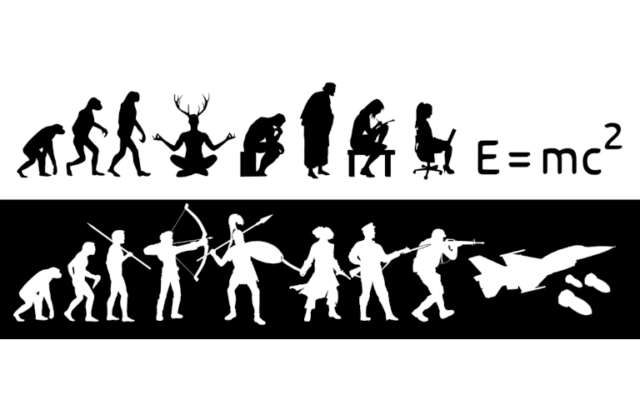 The yin and yang of human progress