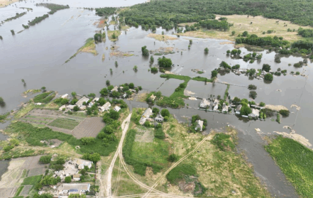 Flood in Kherson Oblast.