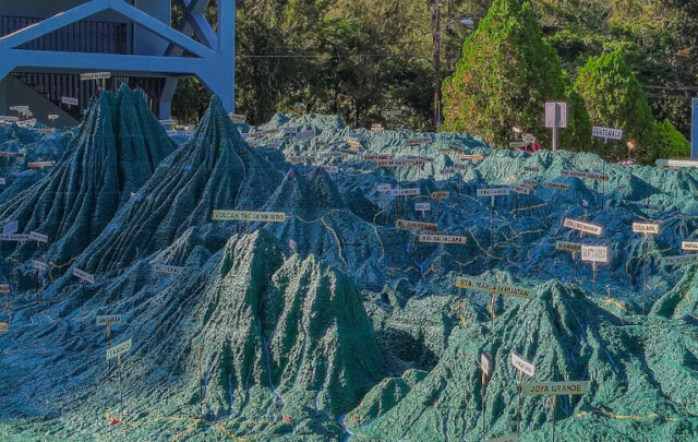 relief map of Guatemala