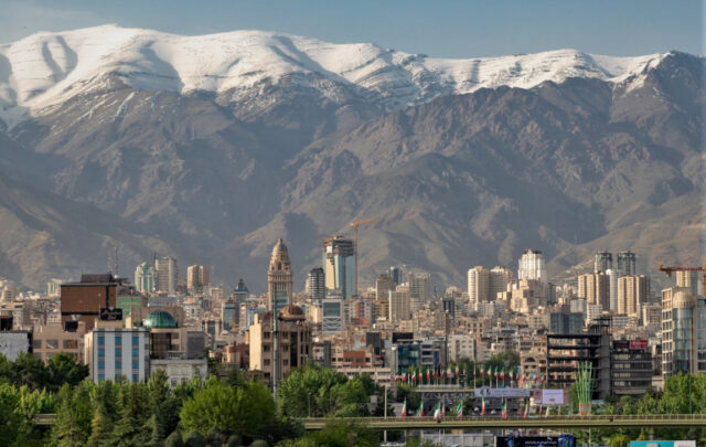 North of Tehran skyline view