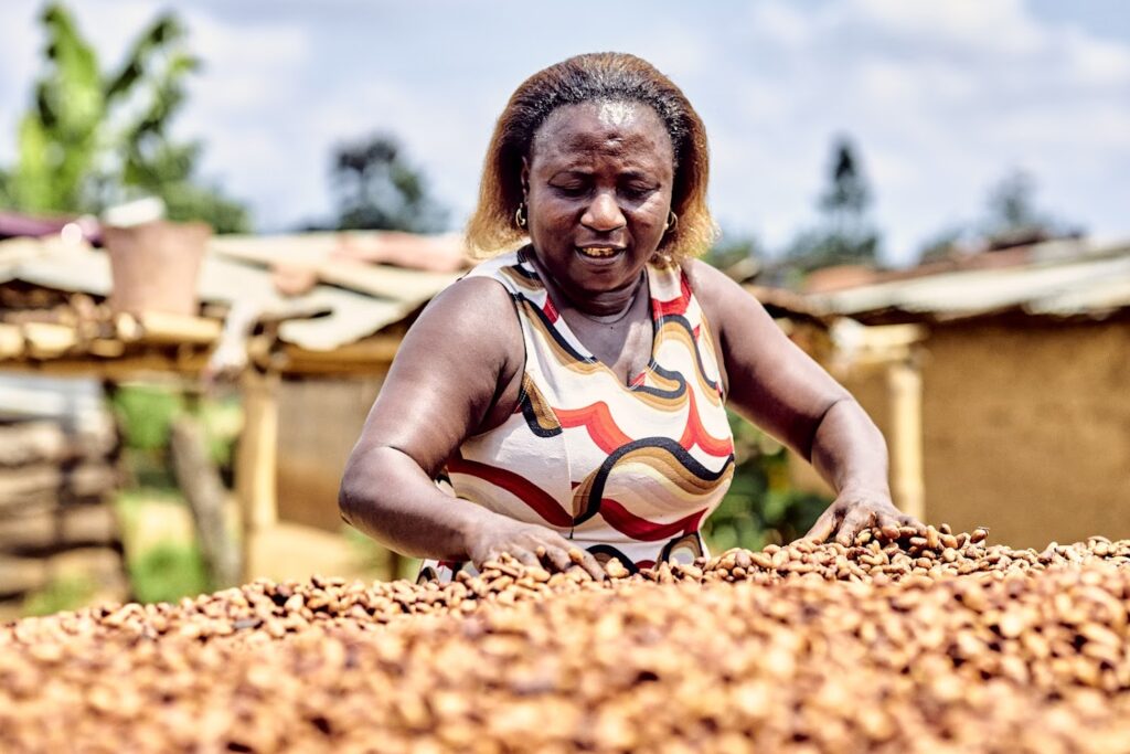 Female cocoa farmer