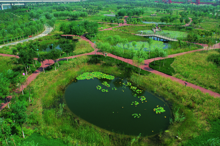 Tianjin Qiaoyuan Park in Tianjin City.