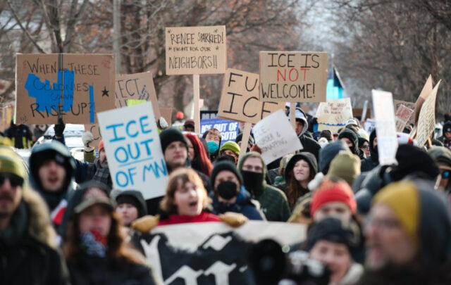 Anti-ICE demonstration