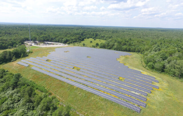 Solar farm in Massachusetts