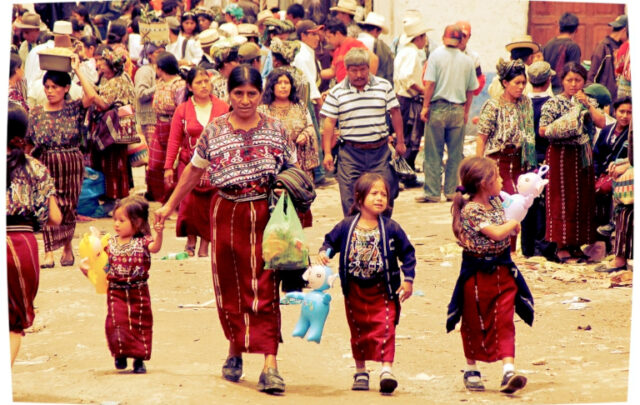 Mayan people in Guatemala.
